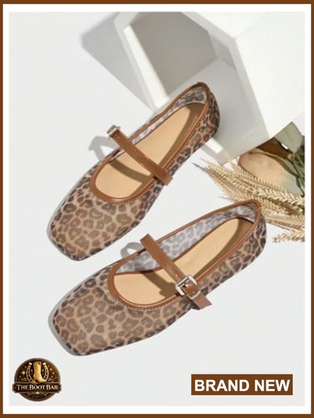 Mesh Ballet Flats Comfortable Trendy Square Closed Toe Mary Jane Flat Shoes - Picture 2 of 6